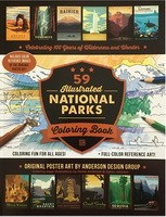   61 Illustrated National Parks Coloring Book